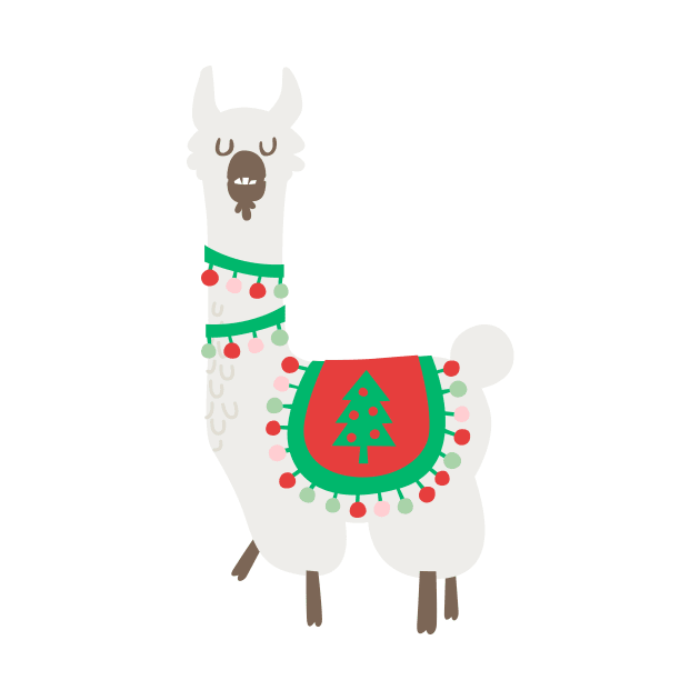 Christmas llama by melomania