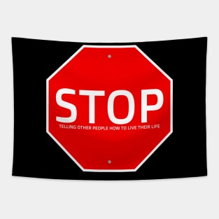 STOP sign Tapestry