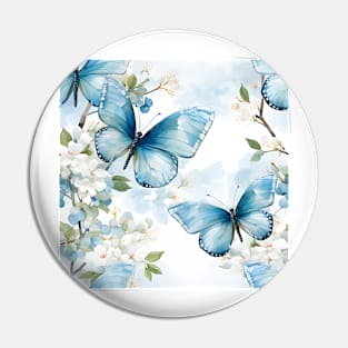 Butterflies Watercolor 18 - Spring Azure Pin