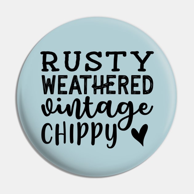 Rusty Weathered Vintage Chippy Antique Thrifting Cute Pin by GlimmerDesigns