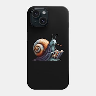 Snail Traveler Reading Book Phone Case