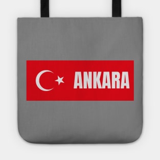 Ankara City in Turkish Flag Tote