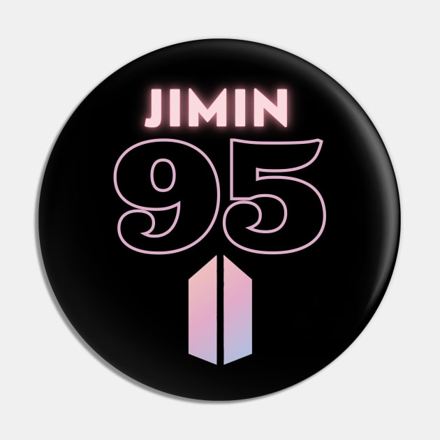 BTS Jimin 95: Logo Pin by TheMochiLife