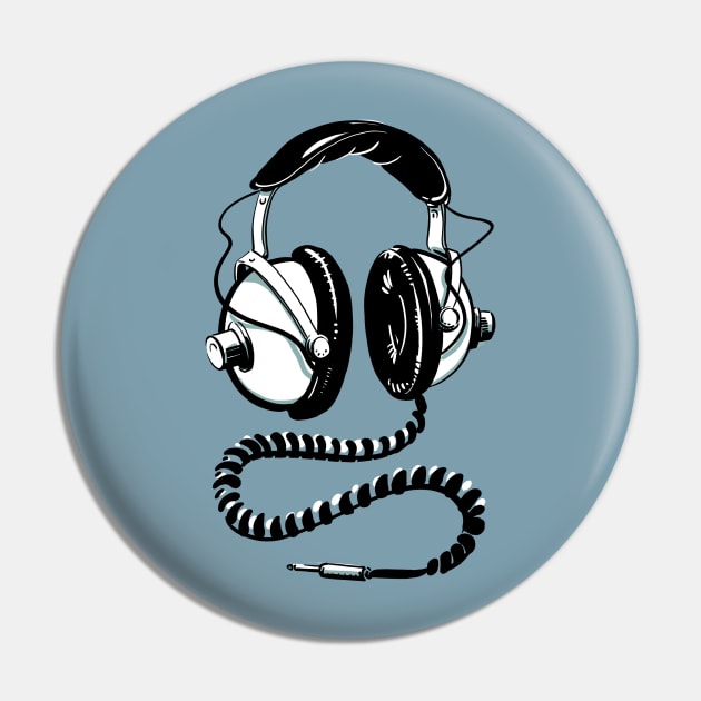 Huge vintage headphones illustration Pin by SerifsWhiskey