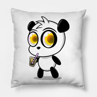 Boba Panda Pillow