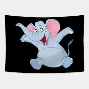 Happy Elephant Tapestry