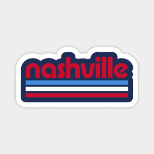 Retro Nashville Stripes Magnet