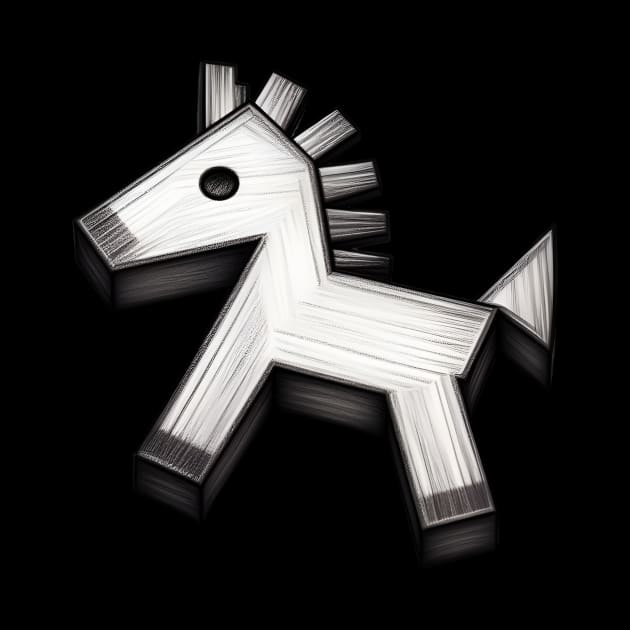 Wooden Horse Toy by Tee Obsession