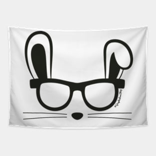 Bunny Ears Glasses © GraphicLoveShop Tapestry