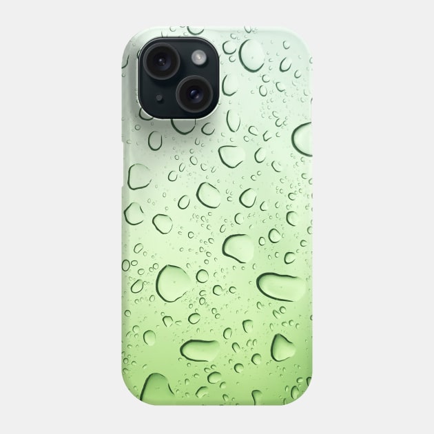 Green Rainbow Color Water Droplets Pattern Phone Case by jodotodesign