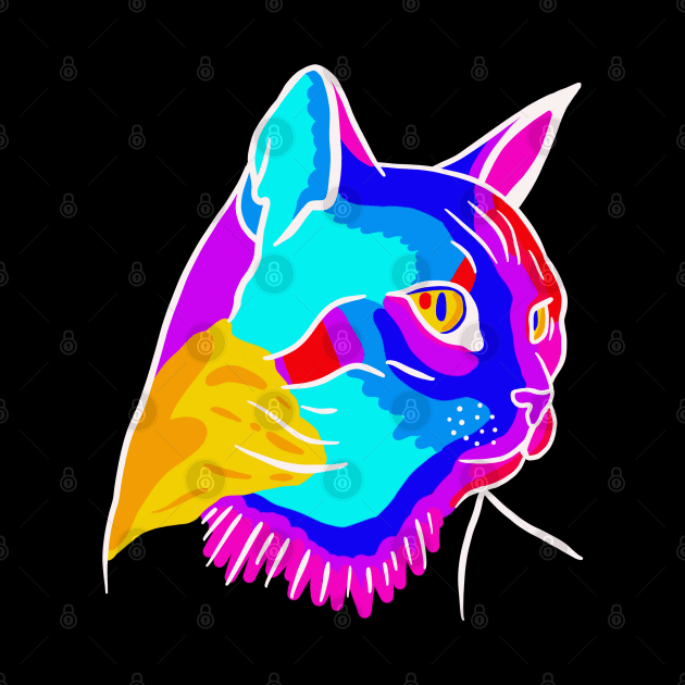 Colorful Cat by isstgeschichte