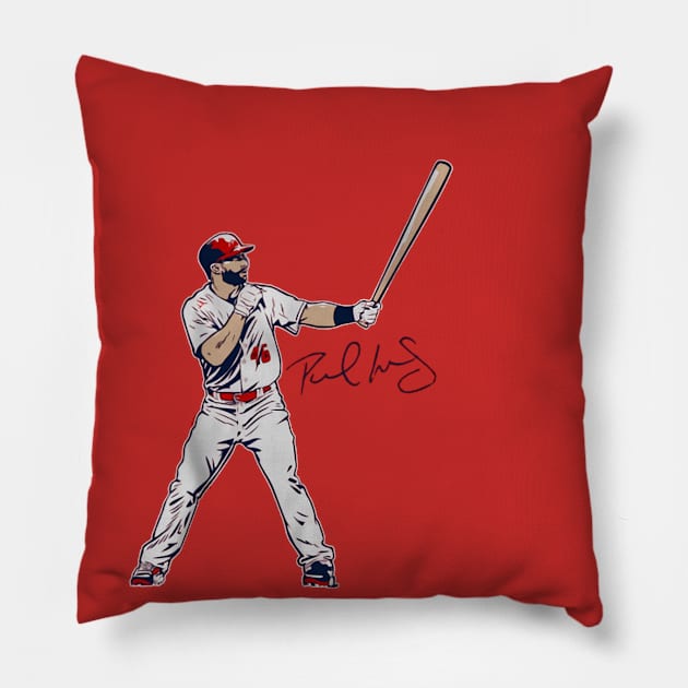 Paul Goldschmidt Superstar Pose Pillow by lavonneroberson