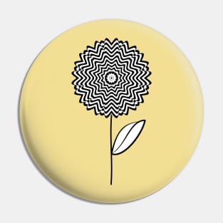 Optical sunflower Pin