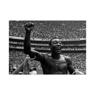 Pelé Brasil Black and White Photo T-Shirt