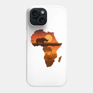 Africa Map Phone Case