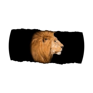 Lion Behind Broken Wall T-Shirt