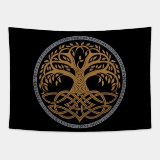 Yggdrasil Viking Mythology Tree of Life Norse Pagan Tapestry