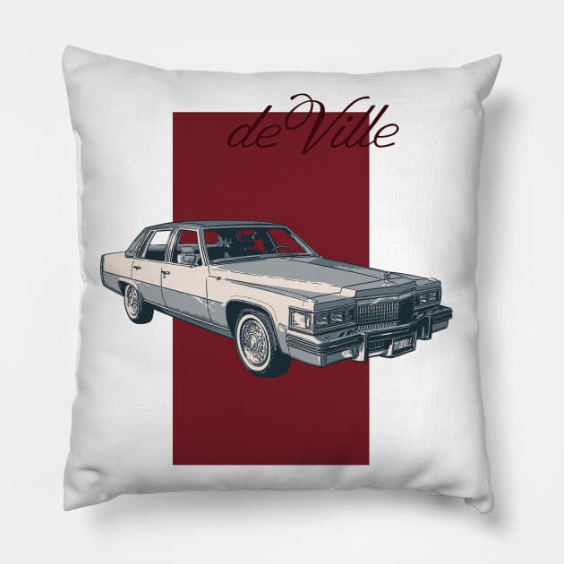 Cadillac de Ville Pillow by Joshessel