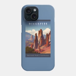 Pinnacles National Park Travel Poster Phone Case