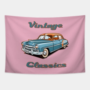 Cuban Havana Vintage Retro Old Classic Car Cars Tapestry