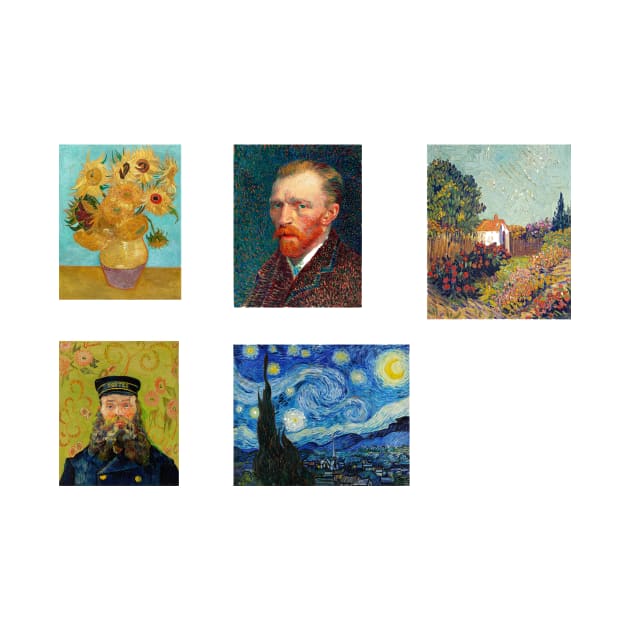 Van Gogh Famous Art Painting Pack by opptop