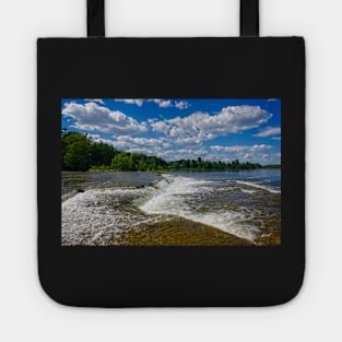 The Mississippi River on a sunny day Tote