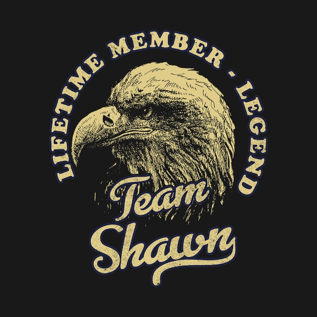 Shawn Name - Lifetime Member Legend - Eagle by Stacy Peters Art