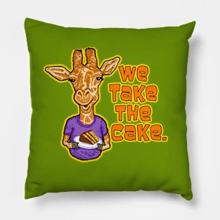 SECOND NATURE Take The Cake Giraffe Pillow