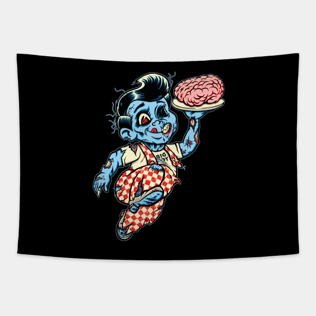 Zombie Boy Tapestry by PhantomGrizzly