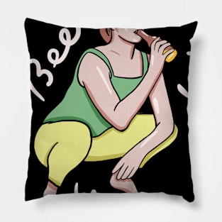 Beer Yoga Pillow