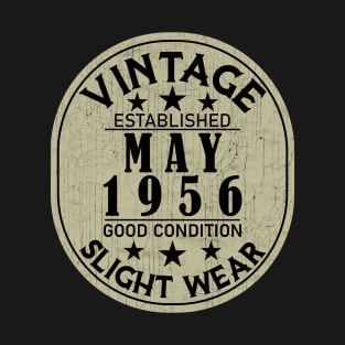 Vintage Established May 1956 - Good Condition Slight Wear T-Shirt