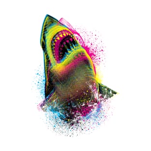 Cmyk Shark T-Shirt