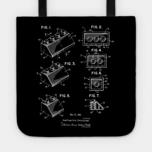 Lego Fan Gift 1962 Lego Bricks Patent Image Tote