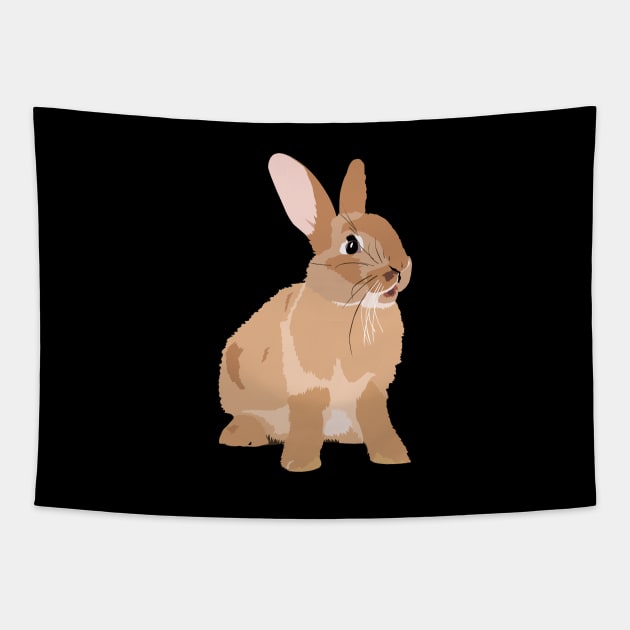 Brown Rabbit Tapestry by NorseTech