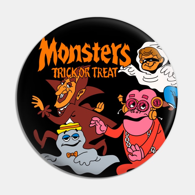 Monster Cereal Trick or Treat Pin by Thrill of the Haunt