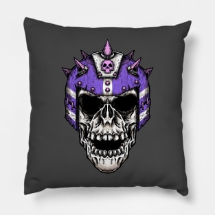 Fantasy Football Skeleton Purple 1 Pillow