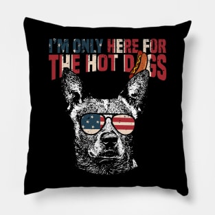 I'm only here for the hot dogs Pillow