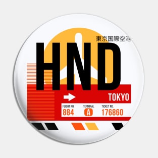 Tokyo (HND) Airport // Sunset Baggage Tag Pin