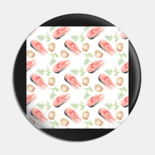 Culinary pattern Pin