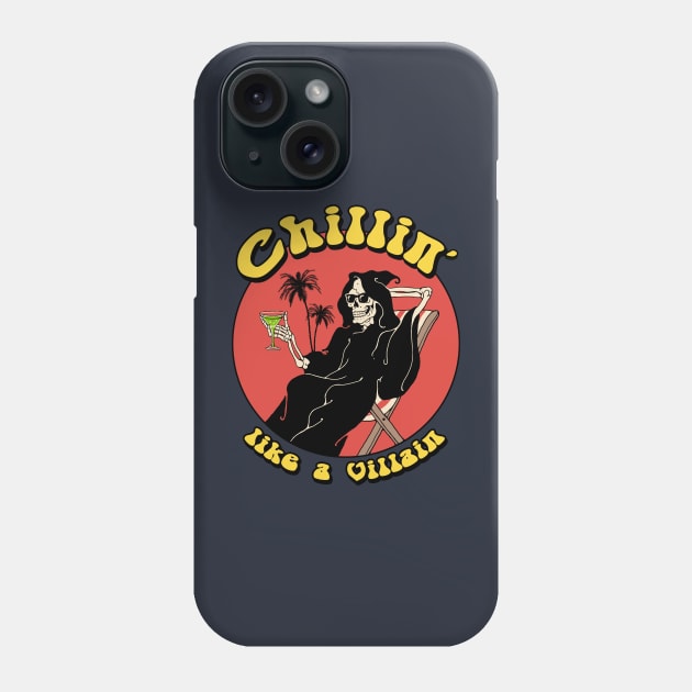 Chillin' LIke a Villain Phone Case by Vincent Trinidad Art