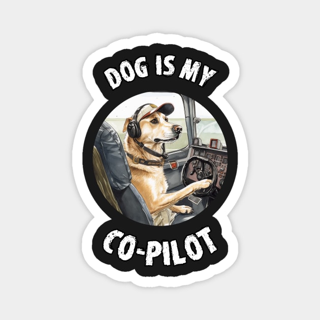 Dog is my Co-Pilot Magnet by pxdg