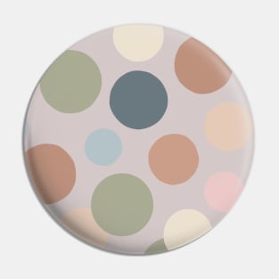 Retro chic polka dots neutral colors pattern Pin