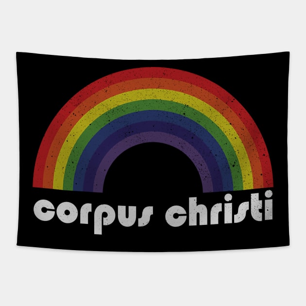 Corpus Christi | Rainbow Vintage Tapestry by Arthadollar