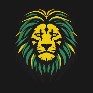 Jamaica Flag with Lion, Jamaican Pride T-Shirt