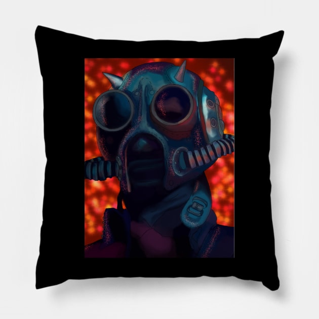 A nameless ghoul Pillow by Brain Vomit 