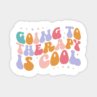 Retro Mental Health, Going to Therapy is Cool Magnet