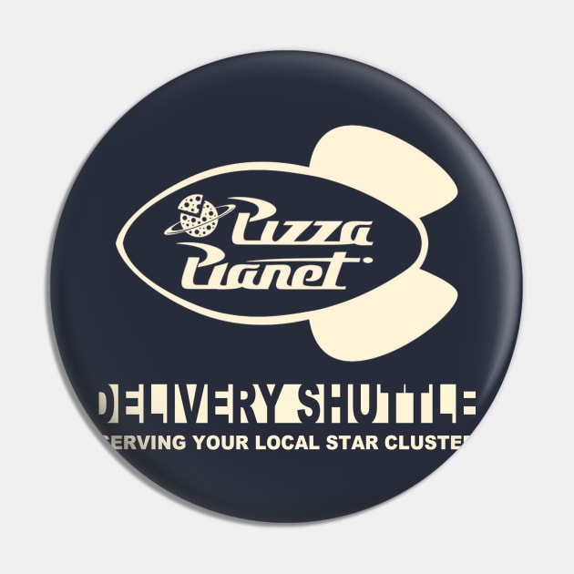 Pizza Planet Delivery Service Pin by Apgar Arts