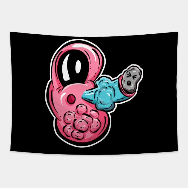 Kidney Stones! Cartoon Tapestry by Squeeb Creative