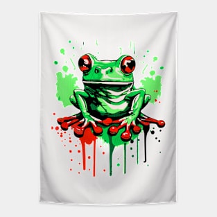 Cute Frog - Frog Art - Retro Frog Gift Tapestry