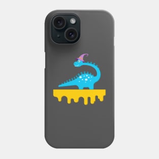 Dino in witch hat. Phone Case